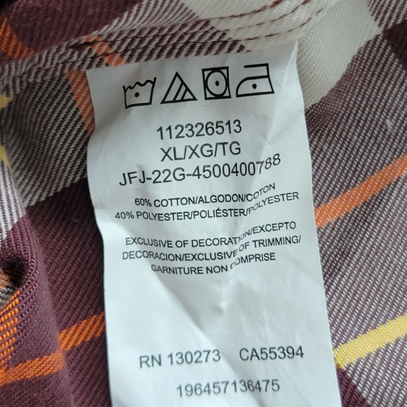 Wrangler ATG Regular Fit Long Sleeve Plaid Button Down Shirt Mens XL - Picture 15 of 16